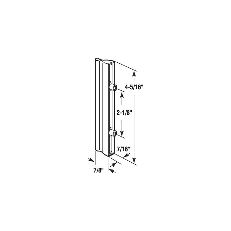 Sliding Screen Door Outside Pull for Andersen Doors, 2-1/8" Screw