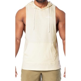Project Titan Men's Icon Cut Off Hoodies Workout Hooded Tank Tops Sleeveless Gym Shirts