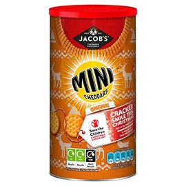 Jacob's Cheesonal Mini Cheddars Christmas Caddy 260g