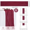 12 Pack Burgundy Cheesecloth Table Runner,10FT Gauze Boho Long Easter