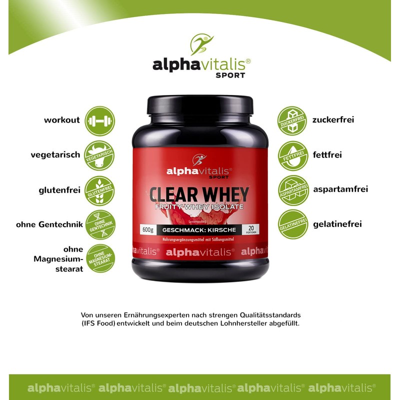 Clear Whey Isolate Powder - 600 g Whey Protein Powder