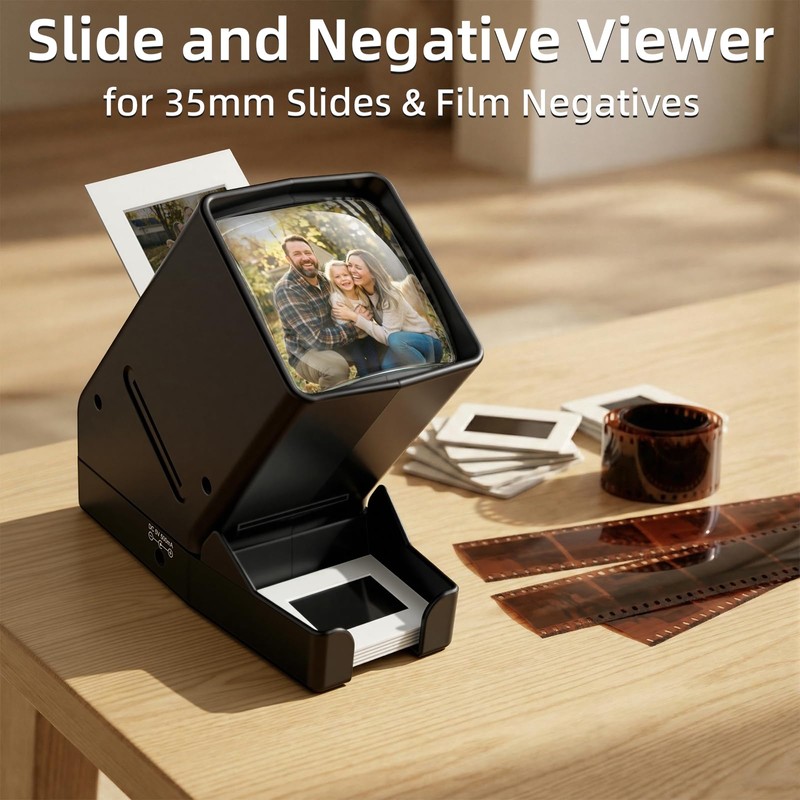 DigitPro 35mm Slide Viewer and Film Viewer - 3X Magnification