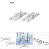 360 Degree Door Hinge 2 Pieces Rotating Door Hinge Stainless