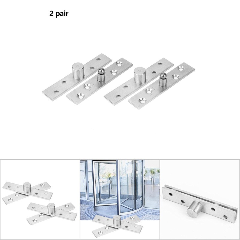 360 Degree Door Hinge 2 Pieces Rotating Door Hinge Stainless
