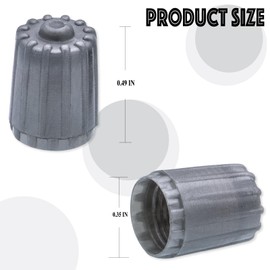 MEAJOO 15PCS Plactic Tire Valve Stem Caps, Leak-Proof Air Protection, with O-Ring Rubber Seal, Universal Tyre Valve Dust Caps for Cars, SUV, Trucks, Bikes, Motorcycles, Bicycles(Gray)