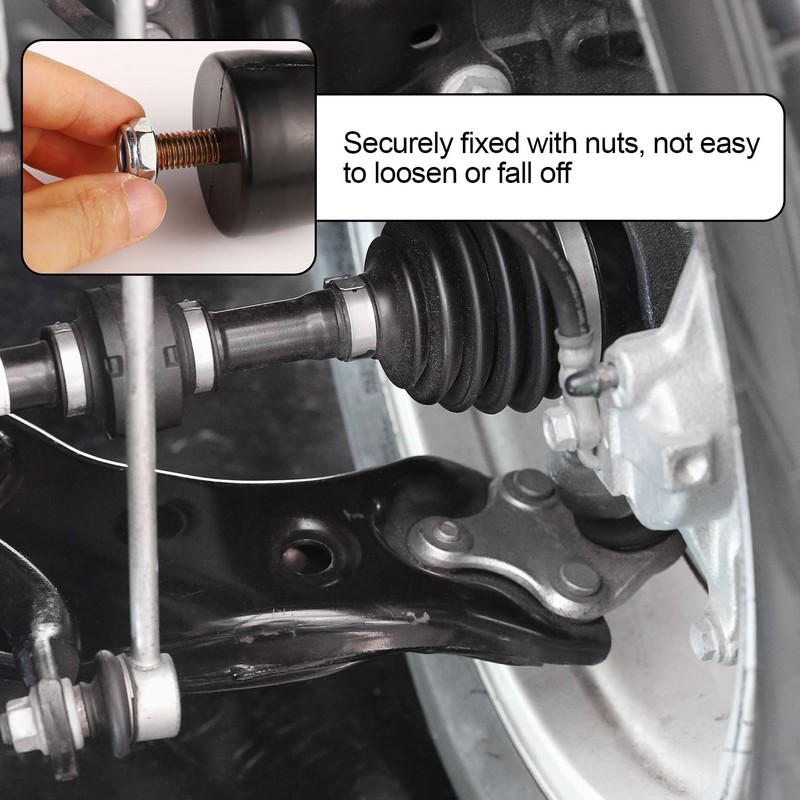 2pcs Suspension Bump Stops, Bump Stop Kit with Nuts Universal