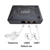 LeCall 2-Line Phone Switch-2 Lines 1 Phone Adapter- Enable Single-line
