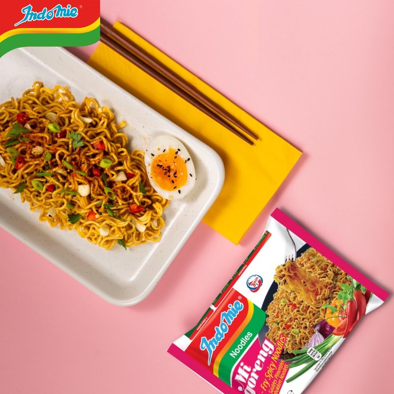 Indomie Mi Goreng Instant Noodles, Halal Certified, Hot & Spicy,