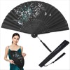 HJZHII Folding Hand Fan for Line Dancing, Boots on the