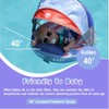 New Mambobaby Baby Pool Float with Canopy, Upgrade Non-Inflatable Infant