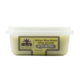 Okay Shea Butter White Smooth Deep Moisturizing, 8 Oz