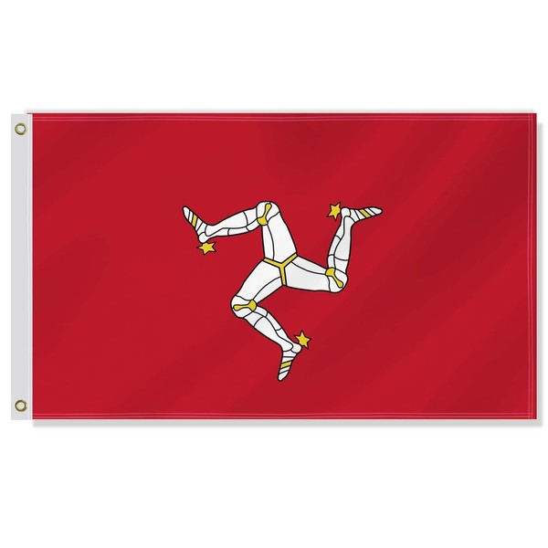 3×5 FT Man Island Flag,Large Isle of Man Decor,Double Side