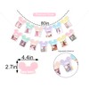 Mouse 12 Months Photo Banner - Pastel Rainbow First Birthday