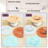 Silicone Cup Lids with Cute Animal Handle Design, Reusable Drink