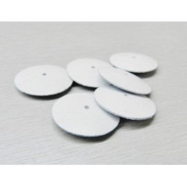 Silicone Knife Edge Wheels White Coarse Jewelry Polishing EVE Germany Pack 6