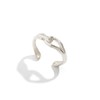 FUTIMELY Irregular Gold Chunky Cuff Bracelets for Women Adjustable Silver