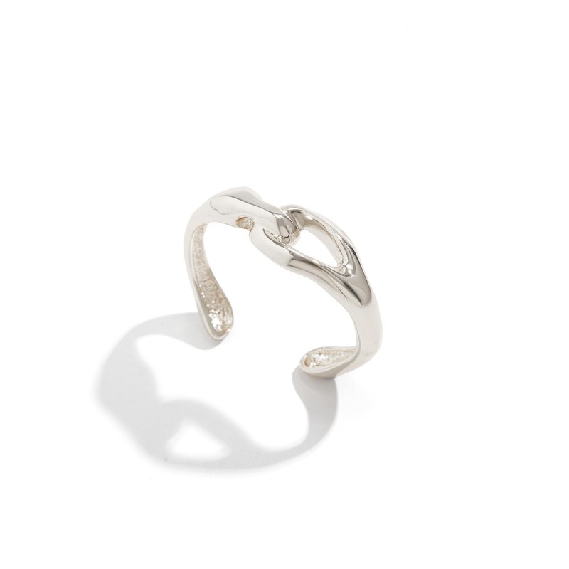 FUTIMELY Irregular Gold Chunky Cuff Bracelets for Women Adjustable Silver