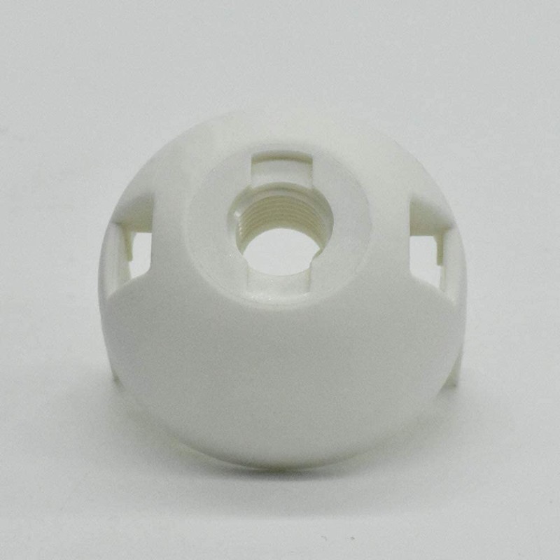 Socket E27 White with Smooth Coating and Attachment Cap M10