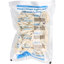 Fingerling Surgical Latex Size 3 Rolled Pack of 100