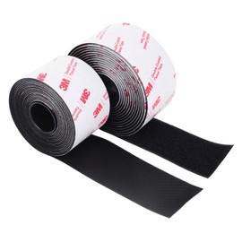 Hook and Loop Tape 2in x 10ft, Heavy Duty Adhesion Strip, Slef Adhesive Interlocking Tape, Back Adhesive Mounting Strips, Reclosable Sticky Back Interlocking Nylon Picture Hanging Strips