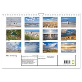 Moin Spiekeroog Wall Calendar 2026 DIN A4 Landscape CALVENDO Monthly Calendar
