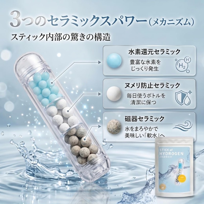 Hydrogen Stick 1 Bottle, For 3.9 gal (180 L) (Approx.