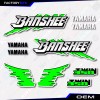 Yamaha Banshee Decals Green Retro Graphics Kit fits 1991-93 Yamaha