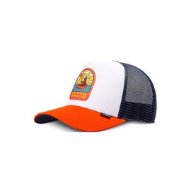 Djinns - Sunday Sloth Trucker Cap Mesh Cap Hat Cap Hat Caps, White/rust, Unit size