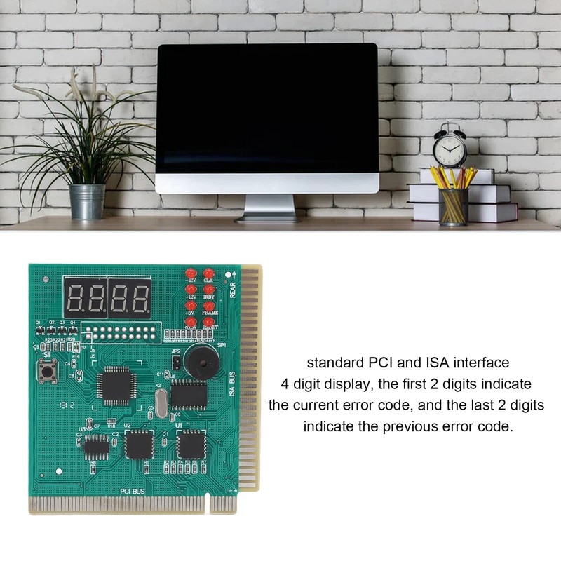 PC Diagnostic 4 Digit Card, Standard PCI ISA Port Dual