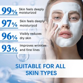 2pcs Hyaluronic Acid Powder Pure, Natural Hyaluronic Acid Powder for Face, DIY Low Molecular Face Mask, Micro Ingredients Facial Serum, Deep Hydrating & Smooths Wrinkles, 100g*2