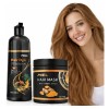 Combo Shampoo Tinte Cubre Canas Y Mascarilla Brown Cafe                                                                                               