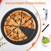 LYNG Pizza Pan 16 Inch, 2 Pack Silicone Nonstick Pizza
