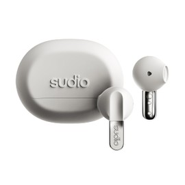 Sudio N3 Snow White - the earbuds for day and night. Long playback time of 5.5 hours, 30 hours total, waterproof, improved microphones to take calls, Bluetooth 5.4