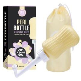 Cynpel Peri Bottle - Portable Travel Bidet for Men or Women - Labour and Maternity Hospital Bag Essentials - After Birth Recovery Tools for Postpartum Mum - Perineal Spray Bottle