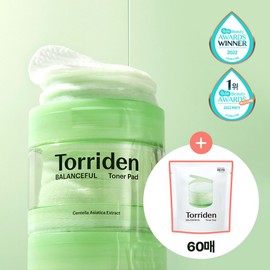 Torriden Balanceful Cica Toner Pad 60P Double Pack (60P+60P Refill) - Torriden Balanceful Cica Toner Pad 60P Double Pack