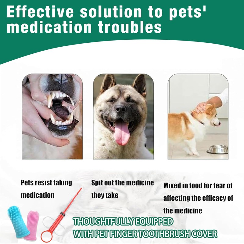 ElevaPulse Pill Dispenser for Cats and Dogs - Set of