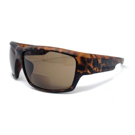 The Tucson Bifocal Sun Reader Sport & Wrap-Around Reading Sunglasses + 1.50 Matte Tortoise