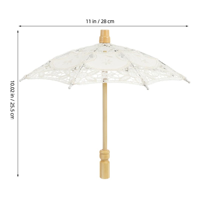 GALPADA Ombrello Con Pizzo Per Ombrello Da Sposa Ombrellone Ricamato