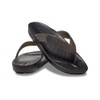 Crocs Splash Glossy Flip Flops, Black, 5 UK