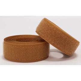 AERZETIX - C65920 - Velcro tape / roll 20 mm 1 metre - organiser/cable ties - tape for clothes bags - made of polyamide and polyester - colour: brick brown