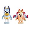Bluey Figure 2-Packs, Action Heroes 2.5 Inch and Bingo Figures
