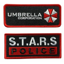 Umbrella Corporation and S.T.A.R.S. Police Patch(2PC Bundle -Iron on Sew on-ST1)