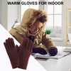 PATIKIL 8.7" x 3.5" Touchscreen Winter Gloves, 1 Pair Unisex