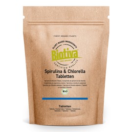 Chlorella & Spirulina Organic (500 Tablets)