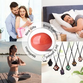 YATOJUZI 1.6"-2" Watermelon Quartz Natural Crystals and Healing Stones Worry Stones Polished Rocks Red Gemstones Palm Stone for Meditation Chakra Balancing Crystal Gifts 1PCS