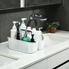 ALINK Plastic Shower Caddy Basket, Portable Divided Cleaning Supply Storage
