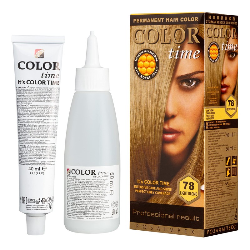 Color Time Hair Colour Permanent with Royal Jelly 100 ml