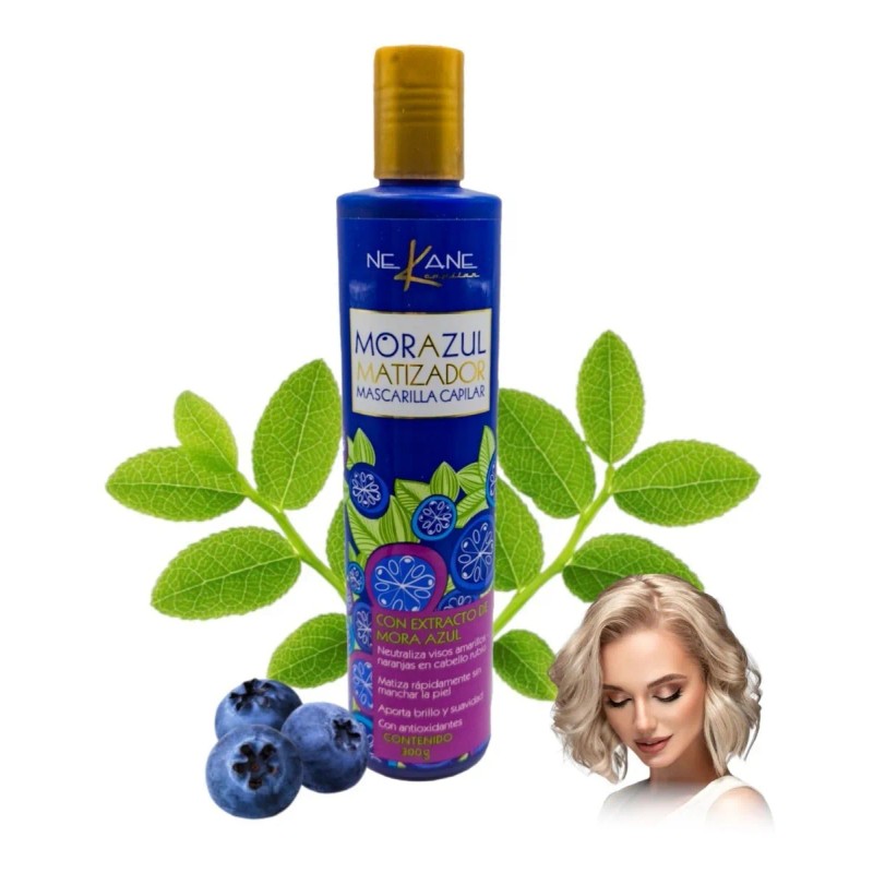 Nekane Shampoo Y Acondicioador Mora Azul Matizador Rubios