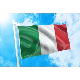 DMSE Italy Italian National Green White Red Flag 2X3 Ft Foot 100% Polyester 100D Flag UV Resistant