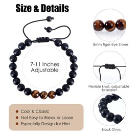 Gifts for Man from Wife Girlfriend, An-niversary Gifts for Him, I Love You Gifts for Him, Men Birthday Gifts for Boyfriend, Fathers Day Gift for Husband, To My Man Gift Natural Stone Bracelet